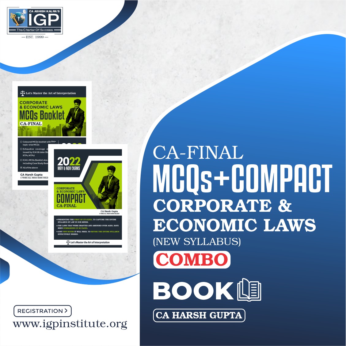 CA Final - Compact book & MCQ Book (Corporate & Economic Laws)-CA-Final-Law- CA Harsh Gupta